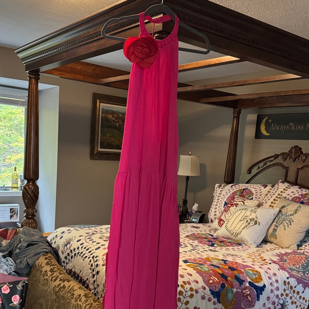 FARM Rio Vibrant Pink Maxi Dress